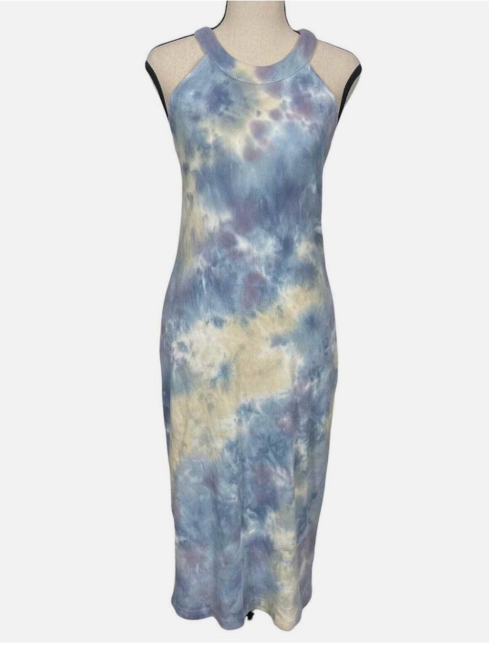 NWT Young Fabulous and Broke Pastel Tie Dye Crossback Midi Dress Size:XS